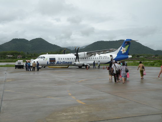 Unser Flugi fuer nach Vientiane