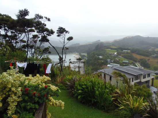 Ausblick von unserer Terrasse auf die eine Seite.........