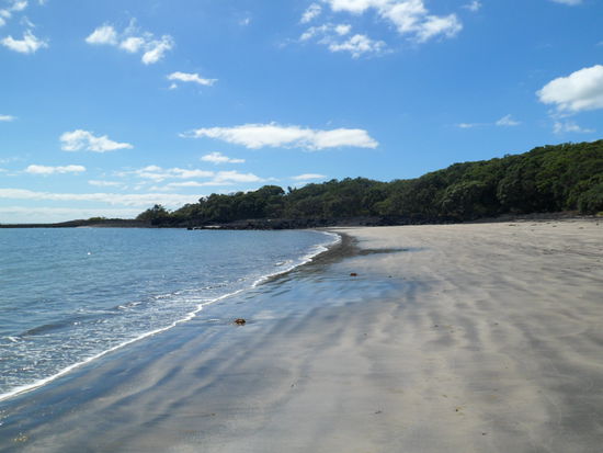 Da kommt dieser Strand als Rastplatz gerade recht