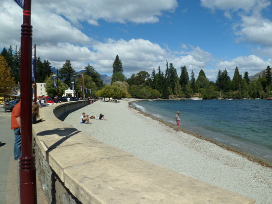 Strandpromenade in Queenstown