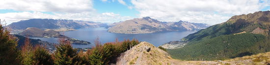 ... Lake Wakatipu von oben