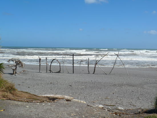 Wir machen einen Zwischenstopp in Hokitika...