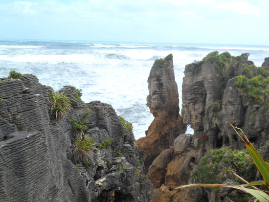 ... und bei den Pancake Rocks