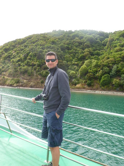 Urs geniesst die Fahrt