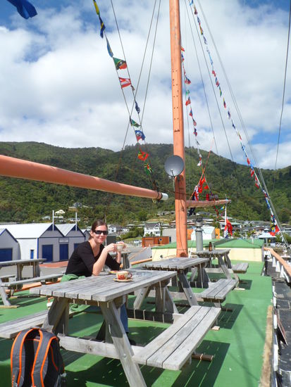 Dieses Boot ist nur noch als Restaurant in Betrieb