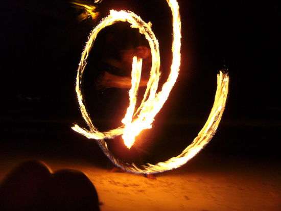 abends vor der Bar "Loma"