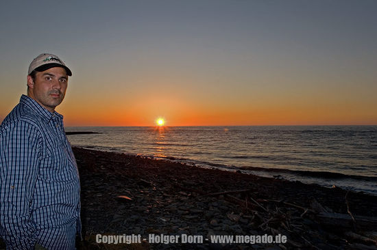 Der strahlende Punkt ist die Sonne.