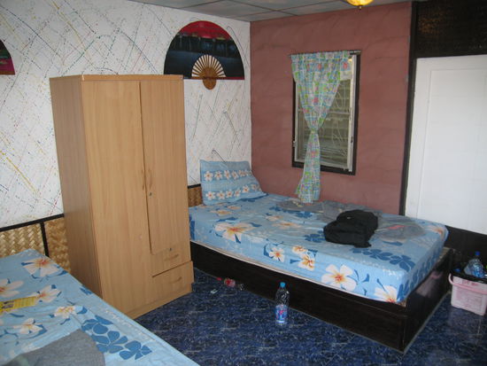 Das Doppelzimmer im Jolly Frog Backpackers