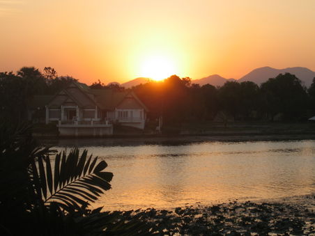 Noch was fuer die Romantiker, Sonnenuntergang vom Guest House aus