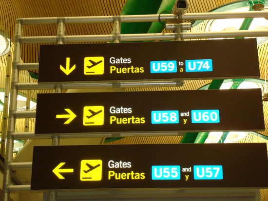 Flughafen Madrid
Am Gate U57 gings weiter nach Mexiko City
