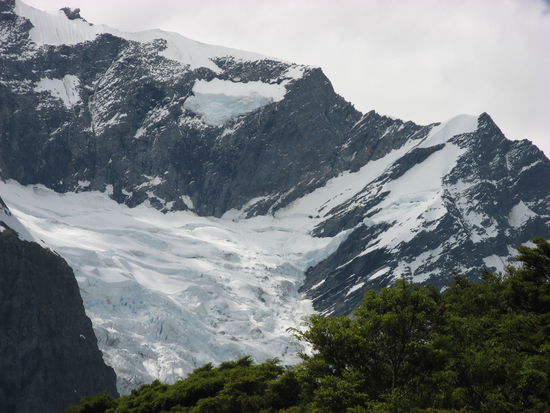 Schneefeld des Rob Roy Gletschers