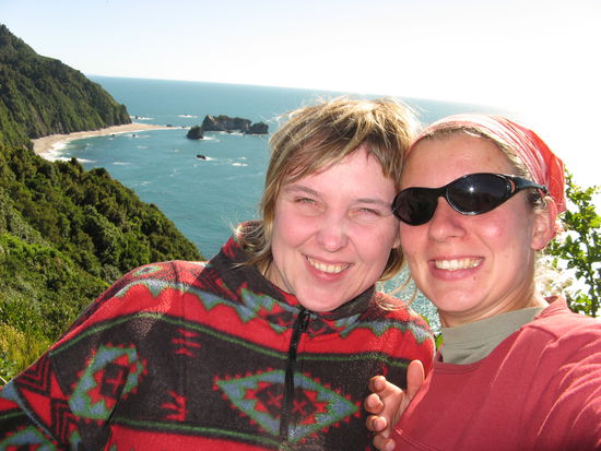 Wir zwei an der Westkueste bei herrlichstem Sonnenschein