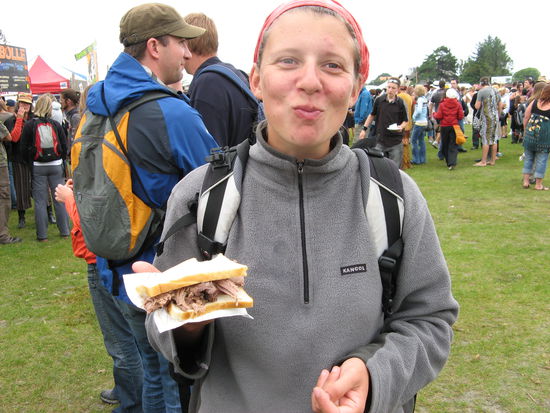 Roschis Wildschwein-Sandwich war ein bissl trocken