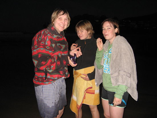 Zum Aufwaermen von innen gabs "gute" neuseelaendische Schoki