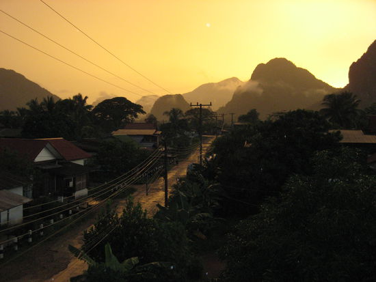 Blick aus unserem Hotel