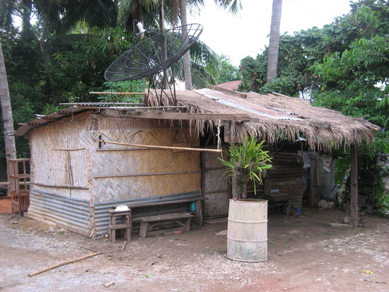 Typisches Haus in Laos