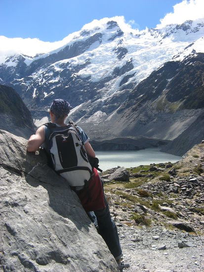 Gletschersee des Hooker Gletschers