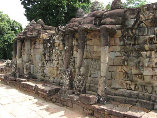 Elefantenterrasse (Teil der Angkor Thom Anlage)
