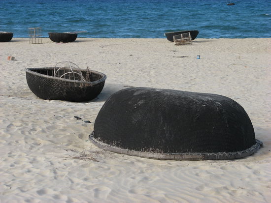 Manus liebstes Fotomotiv, vietnamesische Fischerboote