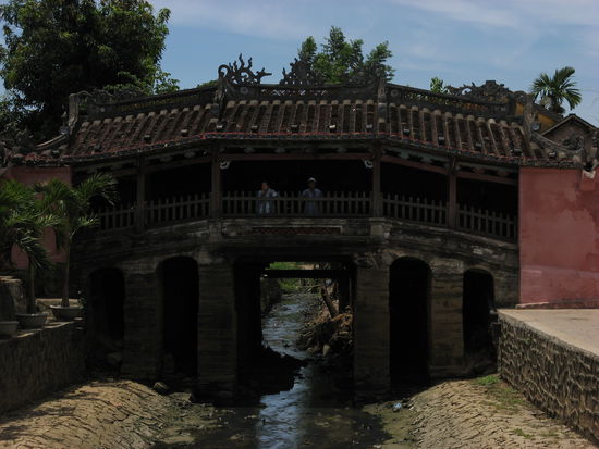 Ein Wahrzeichen Hoi Ans - die japanische Bruecke