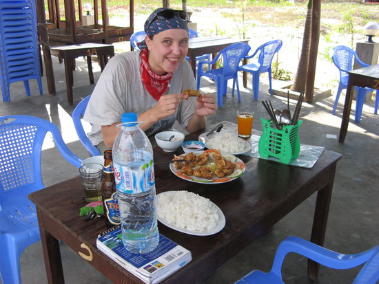 Lecker, lecker - frittierte Froschschenkel