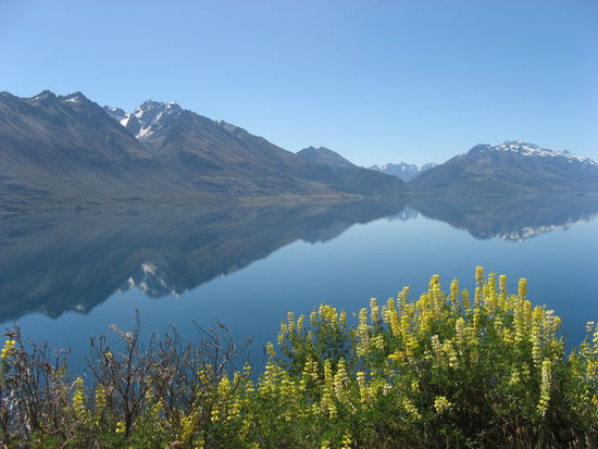 So eine Spiegelung gibt es nur ganz selten im Wakatipu zu beobachten