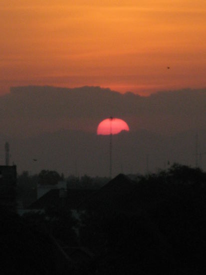 Sonnenuntergang in Yogya