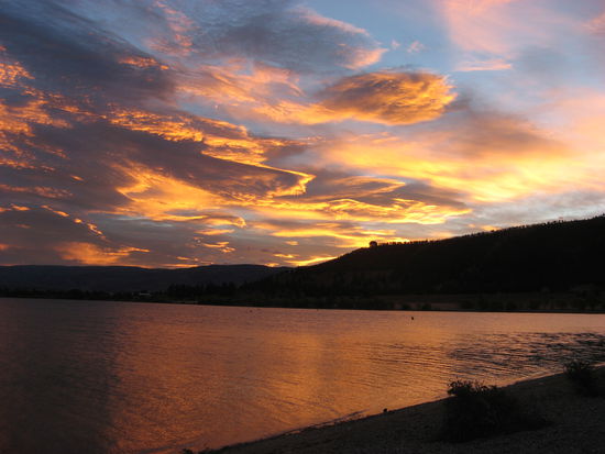 Sonnenuntergang am Lake Dunstan