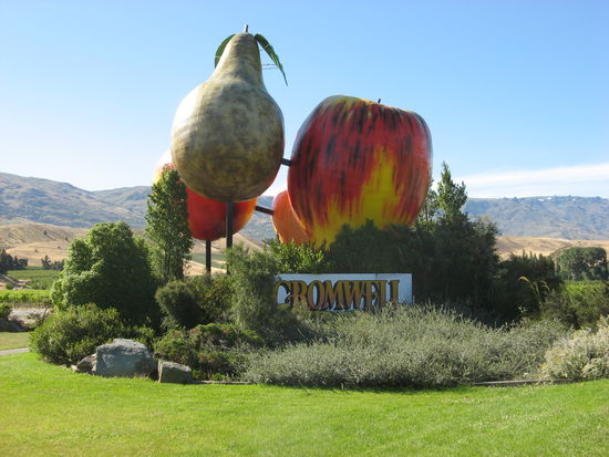 Wahrzeichen von Cromwell, nur die Kirsche fehlt