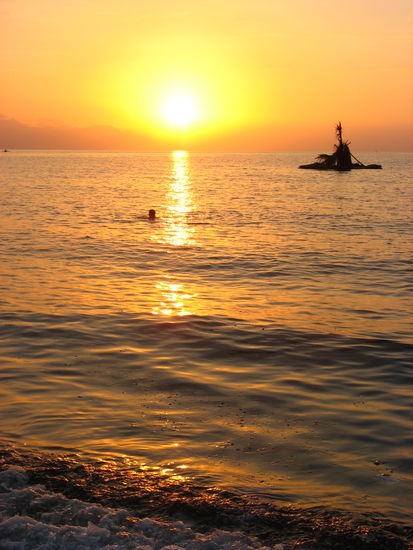 Sonnenuntergang am Lovina Beach