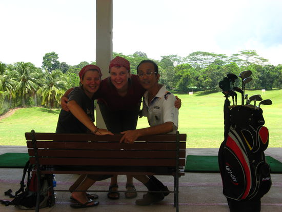 Erinnerungsfoto nach dem Golfen