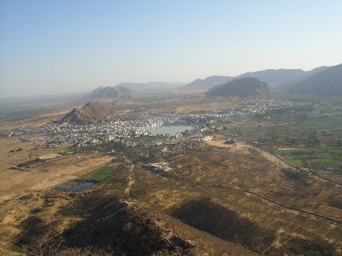 Pushkar von oben