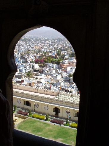 City Palace mit Blick auf Udaipur