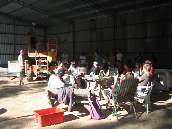 Im Shed beim "After-Picking"