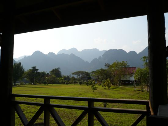 Blick aus meinem Bungalow (auch diese Bilder haeufen sich - aber wenn's doch so schoen ist...)