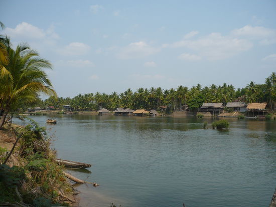 Blick auf Don Khon von Don Det aus
