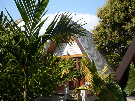 Der Blick aus unserem Bungalow 