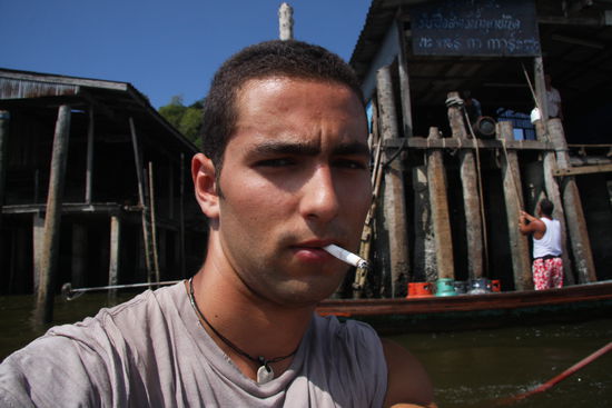 Ich etwas entnervt auf dem Weg nach Burma