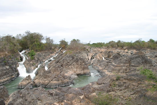 Der "kleine" Wasserfall auf Don Khone