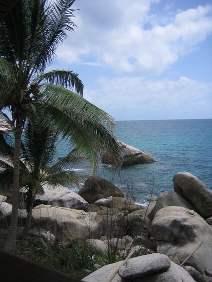 Blick aus unserem Bungalow, Hin Wong Resort