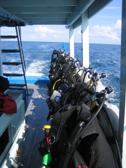 Tauchboot auf dem Weg zu 'Red Rock'