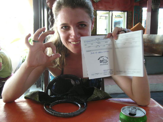 Geschafft! Lizenz als Open Water Diver!