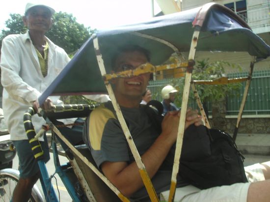 Fahrrdrikscha in Pnom Phen