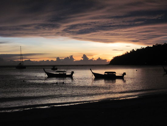 Pattaya beach direkt nach dem Sonnenuntergang....