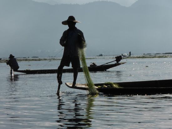 Stimmung auf dem Inle See.