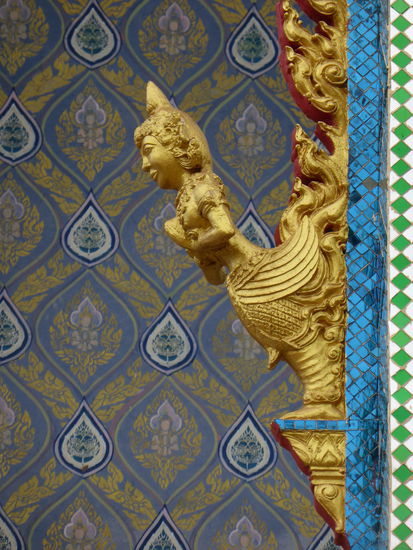 Torwächter an einem Wat in Nong Khai.