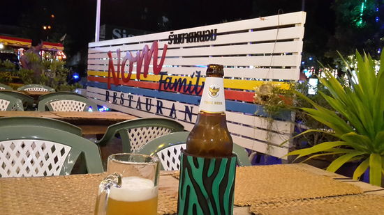 Anstatt eines sundowner, schmeckt auch ein kühles shinga.