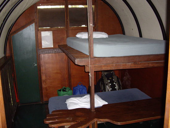 "Zelthuette" von innen