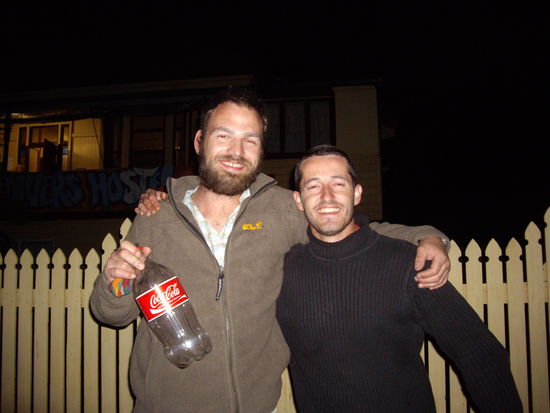 Ich und Julian (Franzose) vorm Hostel