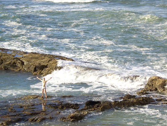 Ich ging als einziger kurz baden, den anderen wars angeblich zu kalt! 
